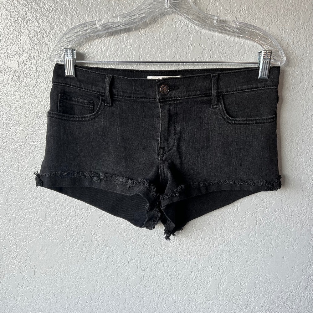 Abercrombie and Fitch Cut-Off Black Jean Shorts